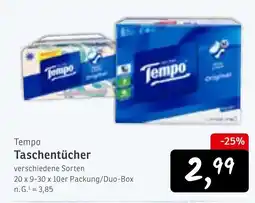 KONSUM Tempo Taschentücher Angebot