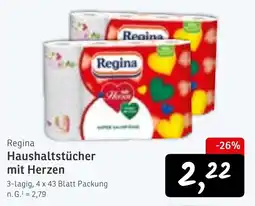 KONSUM Regina Haushaltstücher mit Herzen Angebot