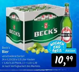 KONSUM Beck's Bier Angebot