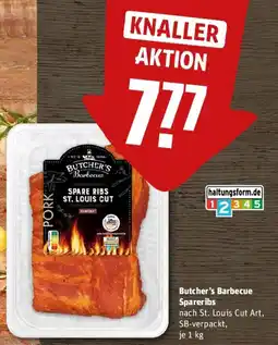 REWE Butcher's Barbecue Spareribs Angebot