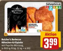 REWE Butcher's Barbecue Hähnchen-Grillplatte Angebot