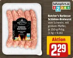 REWE Butcher's Barbecue Schinken-Bratwurst Angebot