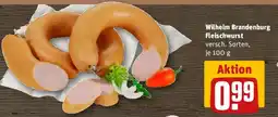 REWE Wilhelm Brandenburg Fleischwurst Angebot