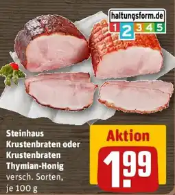 REWE Steinhaus Krustenbraten oder Krustenbraten Thymian-Honig Angebot