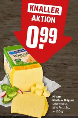 REWE Milram Müritzer Original Schnittkäse Angebot