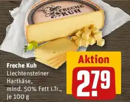 REWE Freche Kuh Liechtensteiner Hartkäse Angebot