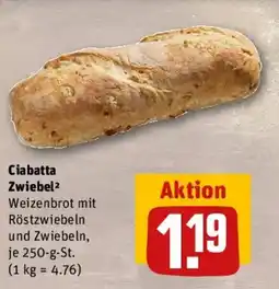 REWE Ciabatta Zwiebel Angebot