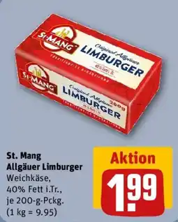 REWE St. Mang Allgäuer Limburger Weichkäse Angebot