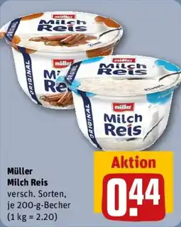 REWE Müller Milch Reis Angebot