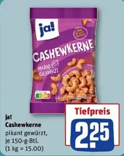 REWE ja! Cashewkerne Angebot
