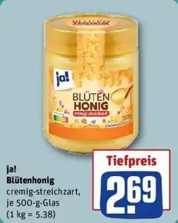 REWE ja! Blütenhonig Angebot