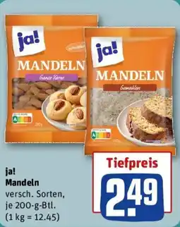 REWE ja! Mandeln Angebot