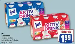 REWE ja! Aktivdrink Angebot