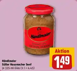 REWE Handimaier Süßer Hausmacher Senf Angebot