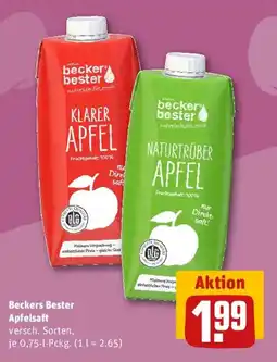 REWE Beckers Bester Apfelsaft Angebot