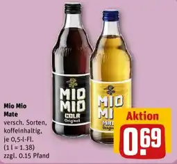 REWE Mio Mio Mate Angebot