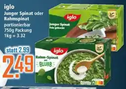 Klaas und Kock iglo Rahm-Spinat Angebot