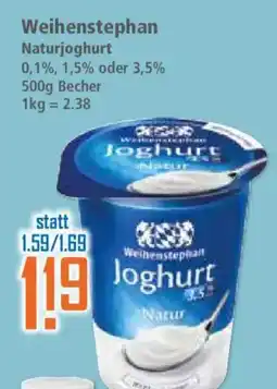 Klaas und Kock Weihenstephan Naturjoghurt Angebot