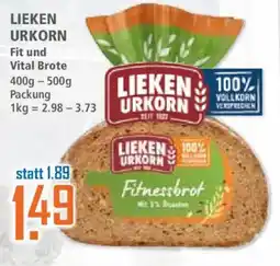 Klaas und Kock LIEKEN URKORN Fitnessbrot Angebot