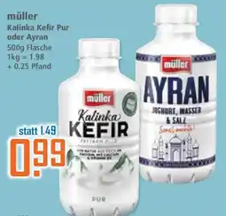 Klaas und Kock müller Kalinka Kefir Pur oder Ayran Angebot