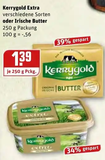 REWE Kaufpark Kerrygold Extra oder Irische Butter 250g Angebot