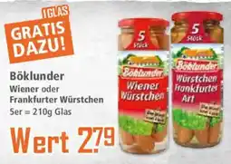 Klaas und Kock Böklunder Wiener Würstchen Angebot