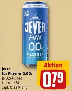 REWE Jever Fun Pilsener Angebot