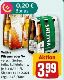 REWE Veltins Pilsener oder V+ Angebot