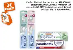 Müller Sensodyne proschmelz, parodontax und/oder dr.best Angebot