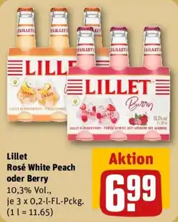 REWE Lillet Rosé White Peach oder Berry Angebot