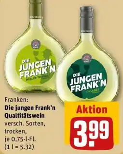 REWE Die jungen Frank'n Qualtitätswein Angebot