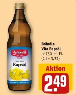 REWE Brändle Vita Rapsöl Angebot