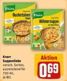 REWE Knorr Suppenliebe Angebot