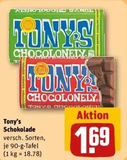 REWE Tony's Schokolade Angebot