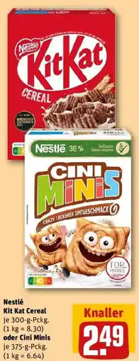 REWE Nestle Kit Kat Cereal oder Cini Minis Angebot