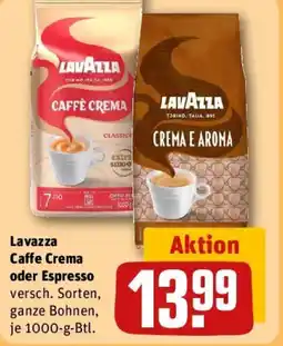 REWE Lavazza Caffe Crema oder Espresso Angebot