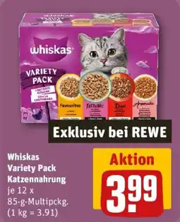 REWE Whiskas Variety Pack Katzennahrung Angebot