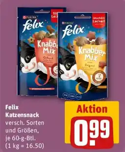 REWE Felix Katzensnack Angebot