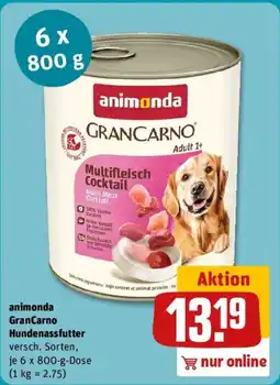 REWE animonda GranCarno Hundenassfutter Angebot