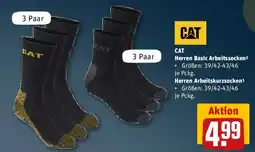 REWE CAT Herren Basic Arbeitssocken/ Herren Arbeitskurzsocken Angebot