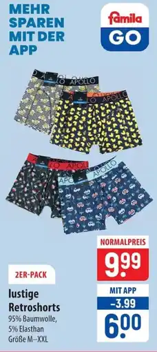 Famila Nord Ost lustige Retroshorts Angebot