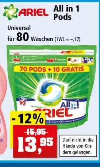 Thomas Philipps Ariel All-in-1 Pods 80st Angebot