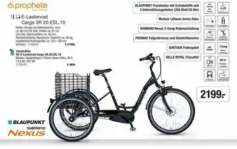Hagebau Prophete E-lastenrad Cargo 3r 20.esl.10 Angebot