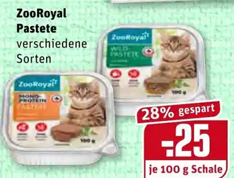 REWE Kaufpark ZooRoyal Pastete 100g Angebot