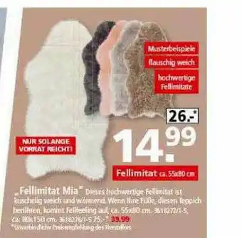 Segmüller „fellimitat Mia“ Angebot