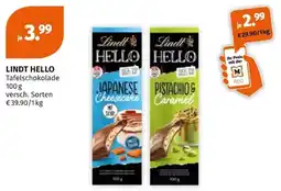 Müller LINDT HELLO Tafelschokolade Angebot