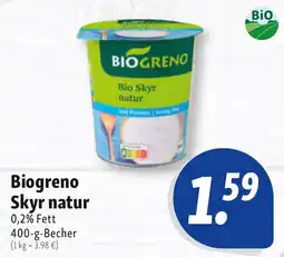 Nah & Frisch Biogreno Skyr natur Angebot