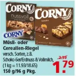 Multi Markt Corny Müsl- oder Cerealien-Riegel Angebot