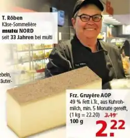 Multi Markt Frz. Gruyère AOP Angebot