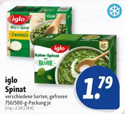 Nah & Frisch iglo Spinat Angebot